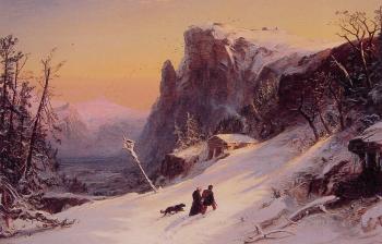 Jasper Francis Cropsey : Winter in Switzerland
